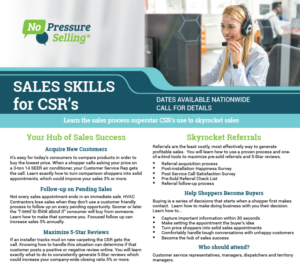 Sales Skills for Customer Service Rep