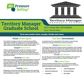 Territory Manager Graduate School